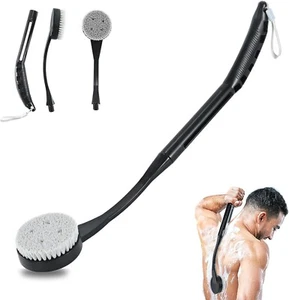 Rückenschrubber für Dusche, 20,5" Badebürste lang 20,5" schwarz, 20,5" schwarz - Bild 1 von 7