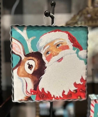 Colección Top Redondo Mini Estampado Navidad Papá Noel con Reno Foto 1 de 4