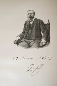 MATHEMATIQUES HENRI POINCARE GRAVURE SUR BOIS 1910  M452 - Imagen 1 de 1