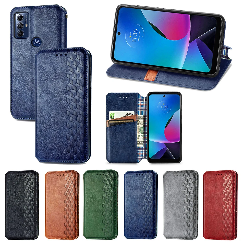 For Motorola G 5G/Play & Stylus 2024 Wallet Card Flip Stand Leather Phone Case - Image 1 of 4