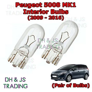 For Peugeot 5008 Interior Bulbs Dome Bulb Lights Cabin Light Pair (09-16) - Picture 1 of 1