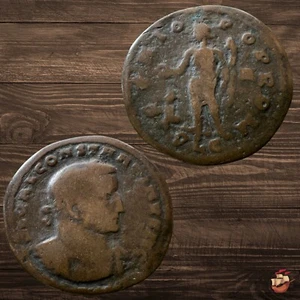 Moneda Follis Bizantina - Constantino I César GENIO POP ROM Lugdunum Lyon @J989 - Imagen 1 de 8