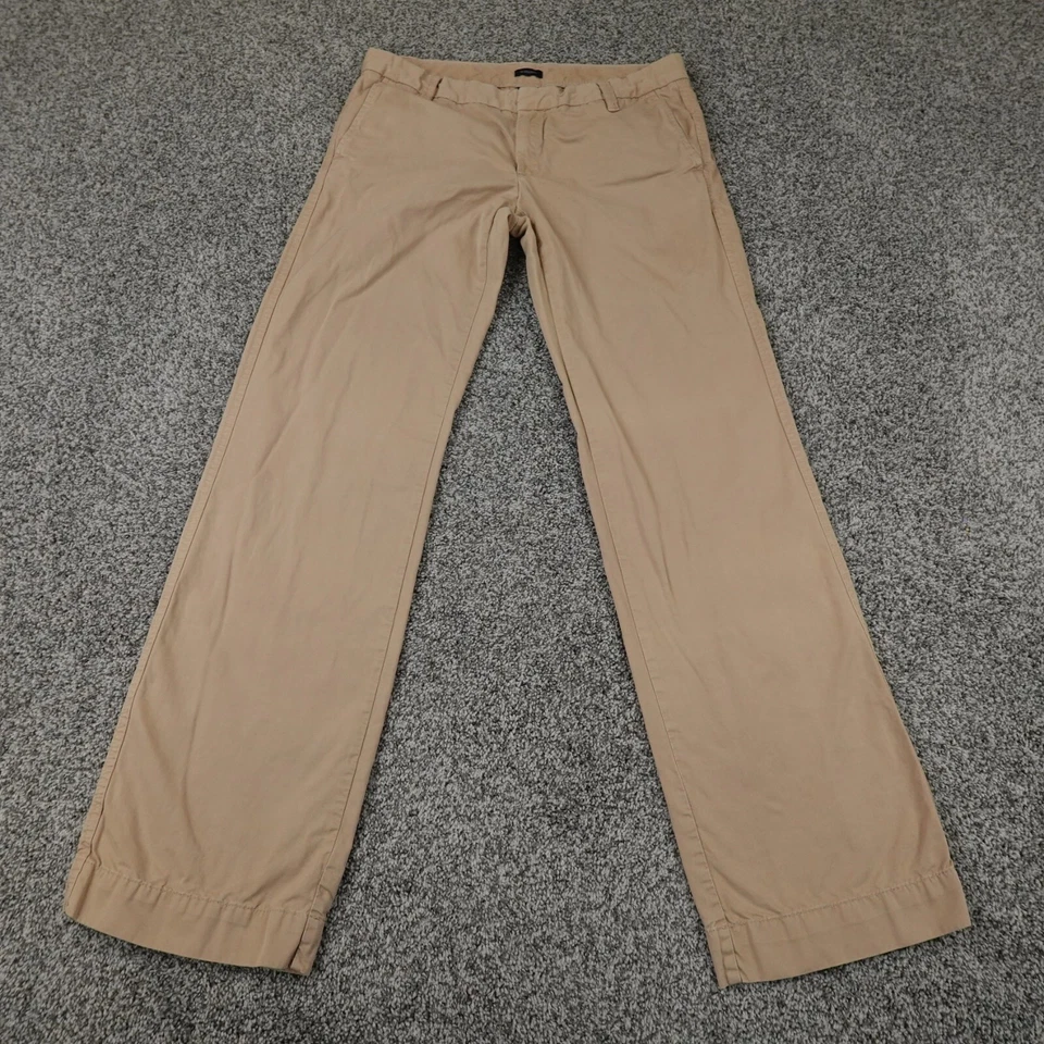 Gap Pants Womens 4 Brown Tan Beige Khaki Chino Trousers Straight Low Rise Office - Image 1 of 4
