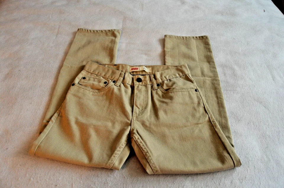 Pantalones de mezclilla Levis Jeans talla 16 Reg 511 ajustados rectos 28x28 niños niños niños Foto 1 de 4