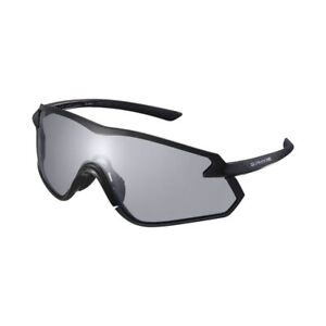 SHIMANO S-PHYRE X CYCLING SUNGLASSES, BLACK FRAME, PHOTOCHROMATIC D GRAY LENSES