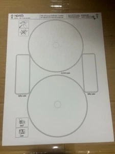 400 NEATO FULL COVERAGE ECONOMATTE CD&DVD LABELS,2 UP,CLP-192215 FREE SHIPPING - Picture 1 of 1