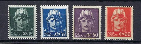 Italy 1945 Sc# 441/51 Italia 4 stamps MNH Cover