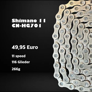 Shimano Ultegra CN-HG701 Kette – 11-Fach – PTFE-gewachst – Waxed Chain - Bild 1 von 7