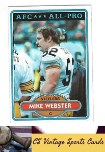 1980 Topps #350 Mike Webster - Picture 1 of 2