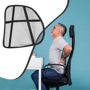 Cojín de soporte lumbar para asiento de coche - Corrector de postura para silla de oficina de malla - Imagen 1 de 11
