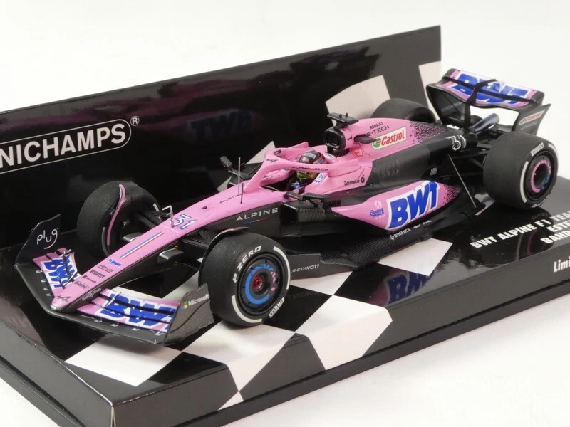 Minichamps Alpine BWT A523 #31 Esteban Ocon Bahrain GP 2023 1/43
