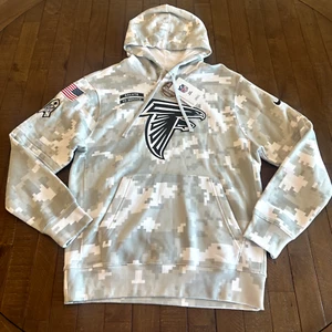 NWT Nike Atlanta Falcons Salute to Service Hoodie Arctic Camo Size Youth Small - Picture 1 of 5