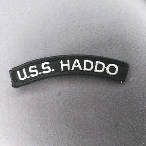 USS HADDO Naval Navy Ship Tab Rocker Ribbon 3.5" Patch - Picture 1 of 2