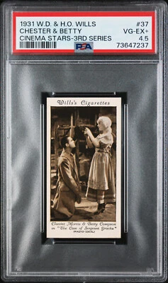 Vintage 1931 Wills Tobacco Card #37 The Case of Sergeant Grischa PSA 4.5 - Image 1 of 2