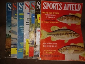 Sports Afield 1961, 7 Magazine Lot Vintage - Imagen 1 de 8