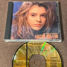ALYSSA MILANO Look In My Heart JAPAN 24k GOLD CD D33Y0356 PS BOOKLET 1989 issue