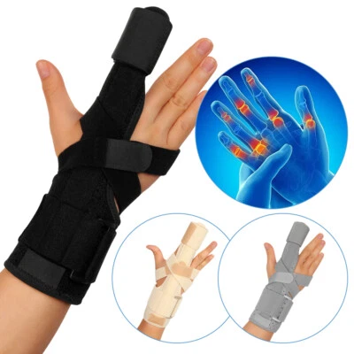 Relief Finger Trigger Splint Brace Straightening Curved Locked Mallet - Image 1 of 4