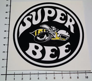 SUPER BEE SCHWARZ Aufkleber Sticker Auto V8 Kustom Car Old School V8 Decal Mi211 - Picture 1 of 1