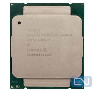 Lot of 2 Intel Xeon E5-2650 v3 25MB 10 Core 2.3 GHz SR1YA LGA 2011-3 Server CPU