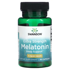 Melatonina 5 mg, 60 uds, Swanson, Sleep support ENVÍO 48/72 HORAS - Zdjęcie 1 z 2