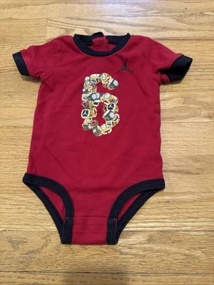Air Jordan 23 Bodysuit 6-9 Months Basketball Baby Kids Infant 6 Championships - Image 1 of 4