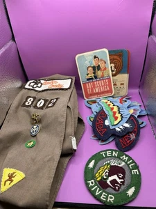 Vintage Mix Lot Native American Patches Nevada Patch Boy Scouts And Girl Scout - Picture 1 of 5