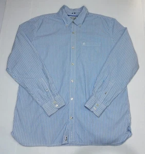 CONVERSE One Star Men's XXL Shirt Button Long Sleeve Blue and White Stripe - Picture 1 of 6