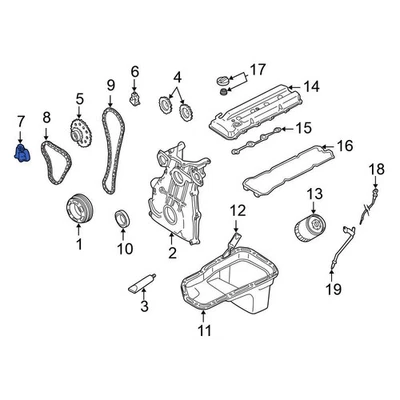 For Nissan Altima 1993-2001 Nissan 130919E000 Engine Timing Chain Tensioner Foto 1 de 4