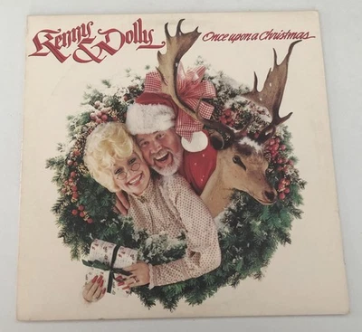'84 Christmas Country LP KENNY ROGERS & DOLLY PARTON Once Upon A Christmas RCA - Image 1 of 4