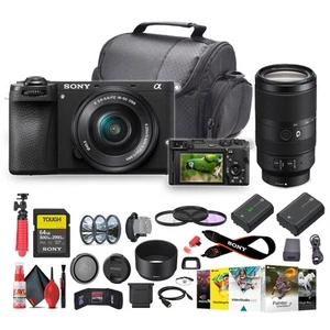 Sony a6700 Mirrorless Vlogger Camera With 16-50mm Lens + Sony E 70-350 + More - - Picture 1 of 7