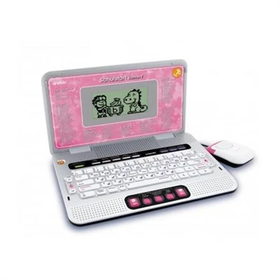 VTech Schulstart Laptop E pink insgesamt 160 Lernprogramme 28 Englisch-Spiele - Bild 1 von 4