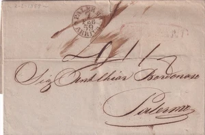 XX373 - SIZILIEN - PREF. BOHRER X PALERMO 1859 - Bild 1 von 1