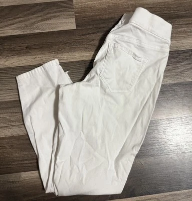 Pantalones de mezclilla ajustados elásticos cortos Nine West para mujer 4 marfil Heidi Foto 1 de 4