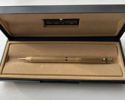 Vintage 1970s Sheaffer Slimline Gold Lame Mechanical Pencil - Image 1 of 4