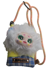 Genuine KIMMON Fashion Cross-Body Bag Series Blind Box Mimon Vinyl "Plaid Sheep" - Picture 1 of 11