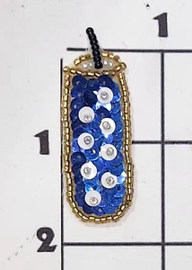 Firecracker Patch Sequined Sew On Cosplay Upcycle Costume Embellishment - Picture 1 of 1