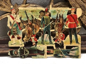 Birn Bros Militär Soldaten 7er Set viktorianische Ära gestanzte Fetzen - Angebot 3 - Bild 1 von 6
