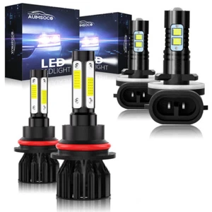For Ford Escort 1991-1996 LED Headlight Bulbs Combo 9004 881 High Low Fog Beam - Picture 1 of 16