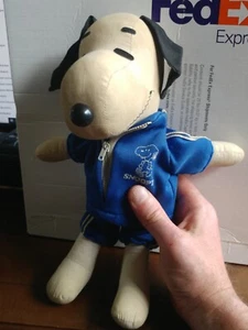 Vintage 1960's Snoopy / Peanuts Soft Toy. In Snoopy tracksuit. approx 12”Tall - Picture 1 of 15