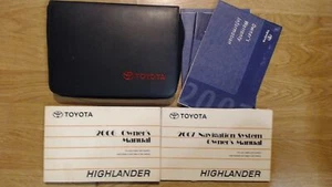 2006 Toyota Highlander Owners Manual Set W/Case & Navigation - Picture 1 of 1