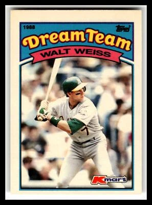 1989 Topps Kmart Dream Team #4 Walt Weiss - Image 1 of 2