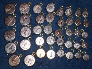 50 PCS ROUND FLAT COIN RIVER SINKERS (10) EACH 1/4 OZ 3/8 OZ 1/2 OZ 3/4 OZ 1 OZ - Picture 1 of 1