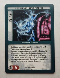 BattleTech CCG: RETRIVE LOST 'MECH | Uncommon | SAVE UP TO 25% | Unltd. - Picture 1 of 1
