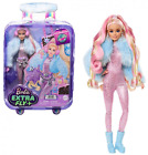 Barbie Extra Fly Travel Doll with Snow Fashion Winter Accessories Pink New