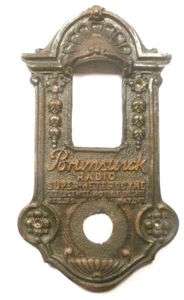 BRUNSWICK 5NC8 part: RIGHT SIDE KNOB PANEL w/ screws & backing plate - Picture 1 of 2