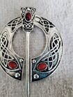 Viking Penannular Cloak Pin ~ Celtic Brooch~ Jewelry  Clasp~ silver toned