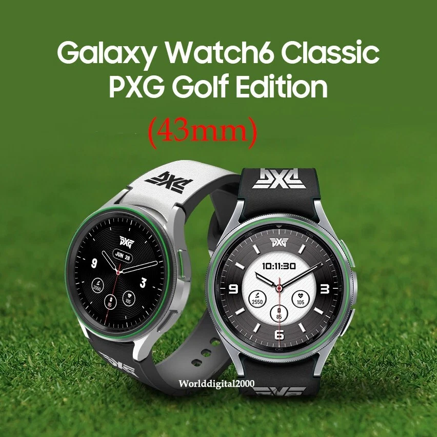 Samsung Galaxy Watch6 PXG Golf Edition SM-R950 43mm Silver SmartCaddie Bluetooth - Image 1 of 1
