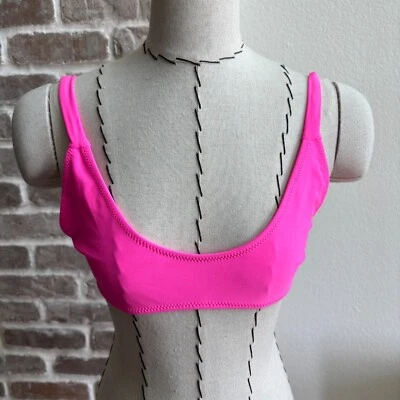 Traje de baño de zorro blanco bikini top para mujer talla mediana rosa corbata con tiras Foto 1 de 4