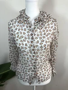 French Connection Button Down Shirt Colorful Size 6 - Picture 1 of 7