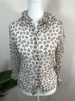 Camisa con botones French Connection colorida talla 6 Foto 1 de 4